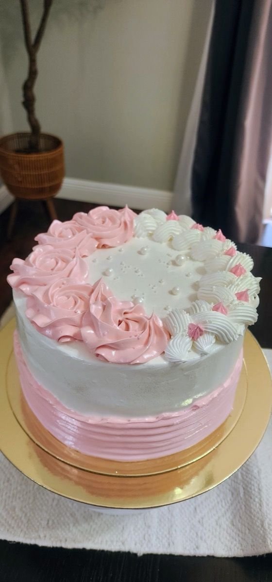 Pink Roses Cake
